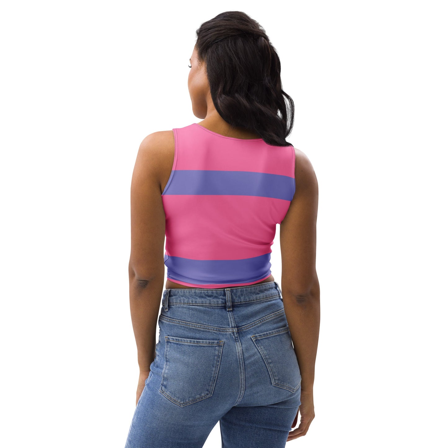 Baby Girl Heart - Crop Top with Pink Liner - Theomese Fashion House