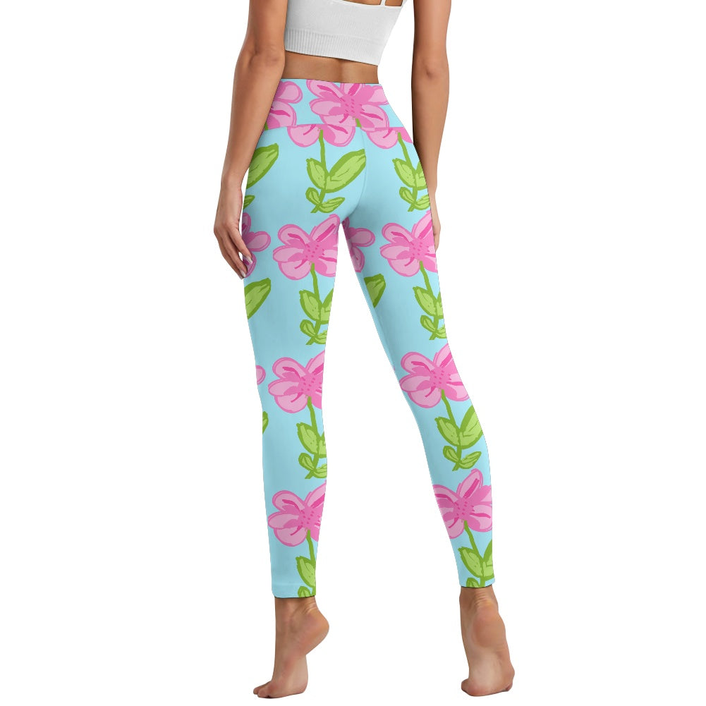 Pink Lily-Yoga Pants with Pockets