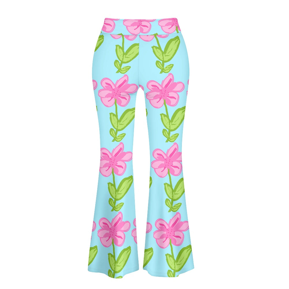 Pink Lilly-Flared Bell Bottom Pants