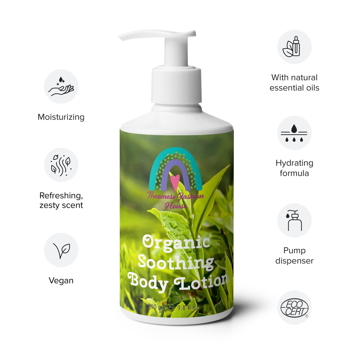 Organic Soothing Body Lotion-With CloudBerry Fruit Extract