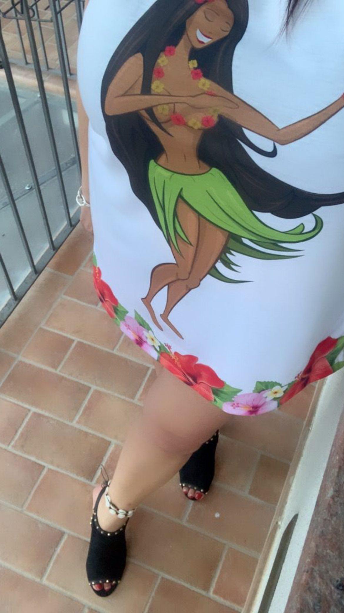 Hawaiian Dancer-Racerback Dress