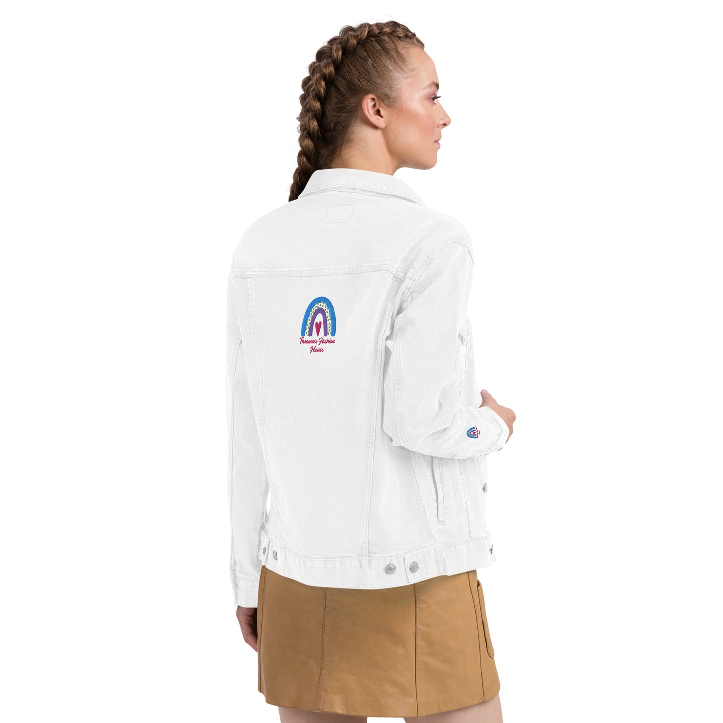 Signature-Unisex Denim Jacket with Cuff Design