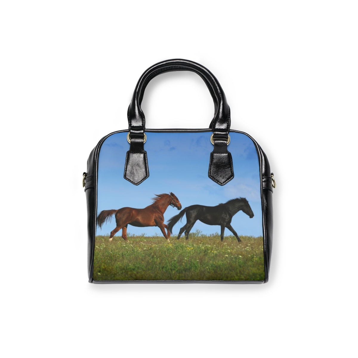 Wild Horses-Shoulder Handbag