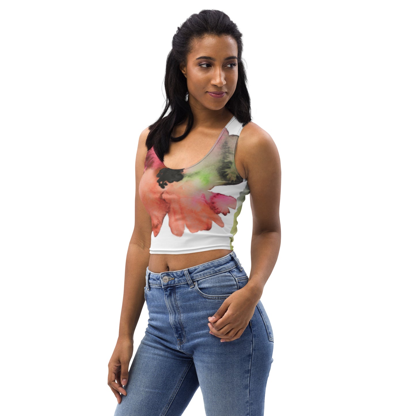 Abstract-Crop Top