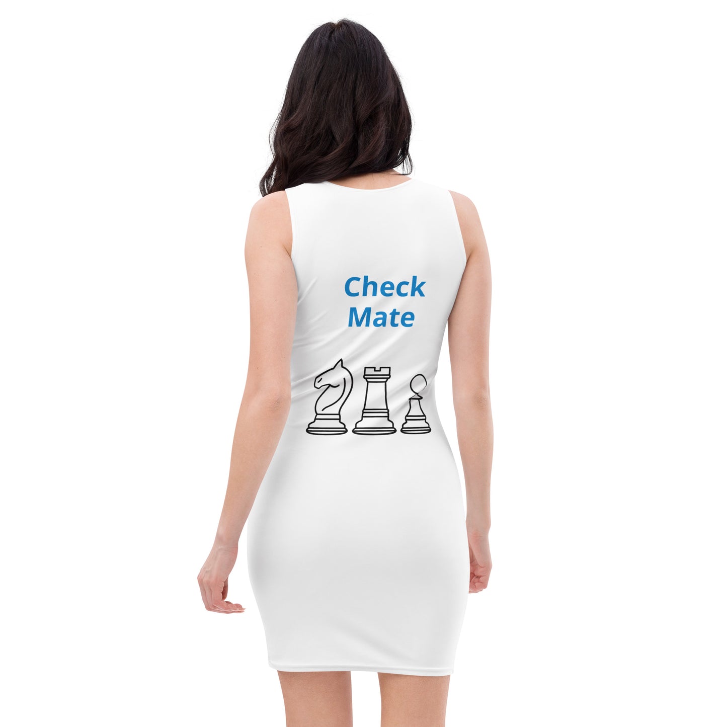 Chess Dress- Blue&White