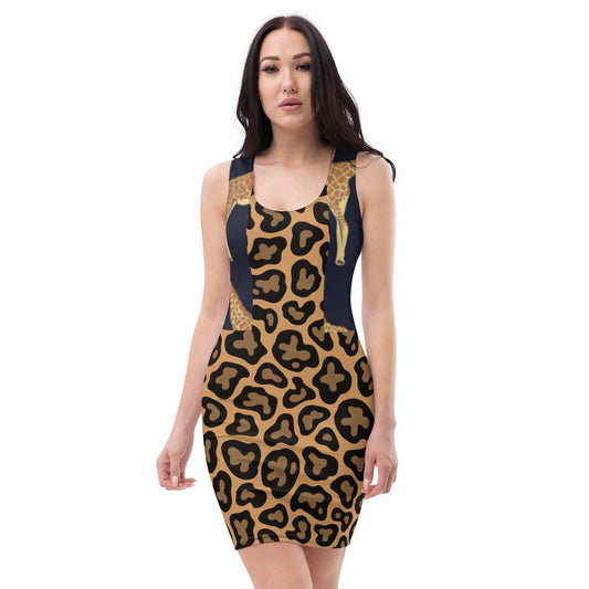 Cheetah Dress-with Giraff Print Vest