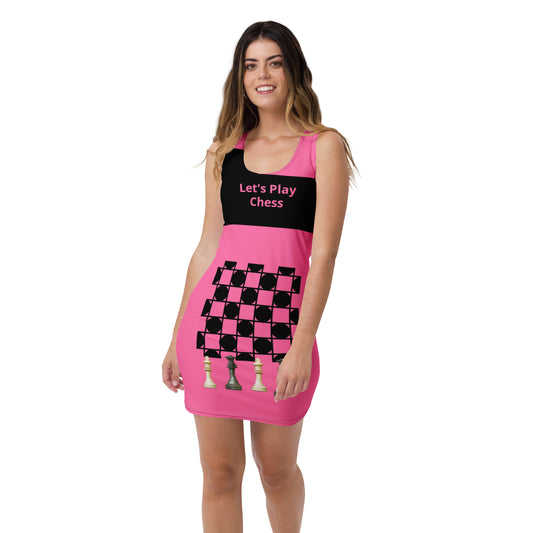 Chess Dress-Pink