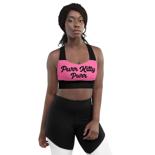 Purr Kitty-Longline sports bra