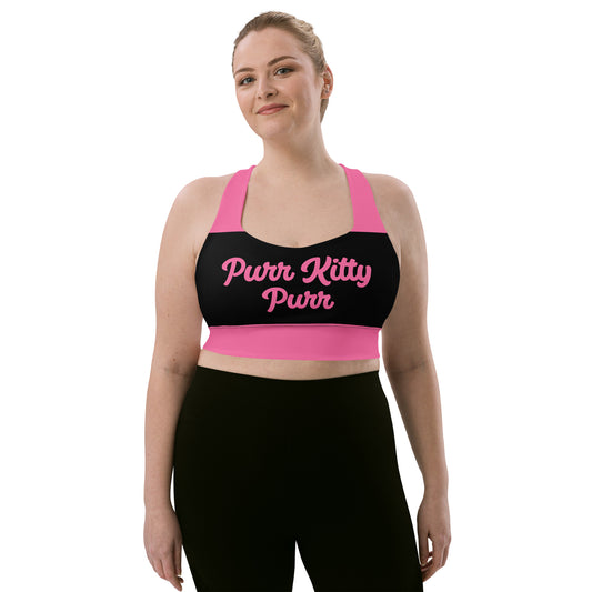 Purr Kitty-Longline Sports Bra 2