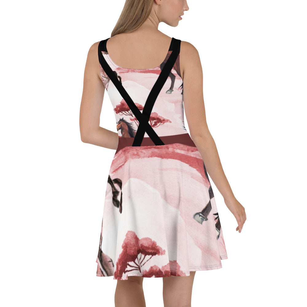 Wild Horses Flare Dress- with Halter Belt&Suspenders(Version 2)