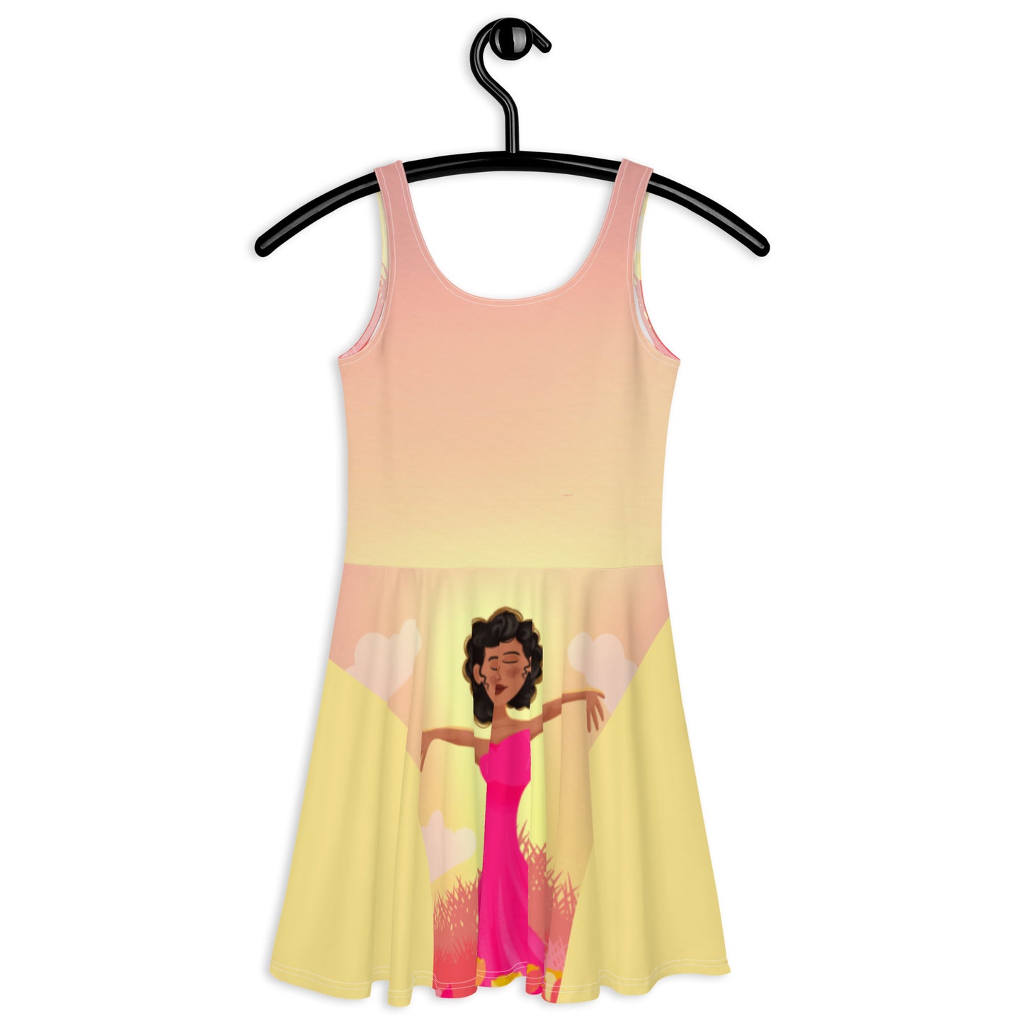 Pink Positivity-Flare Dress