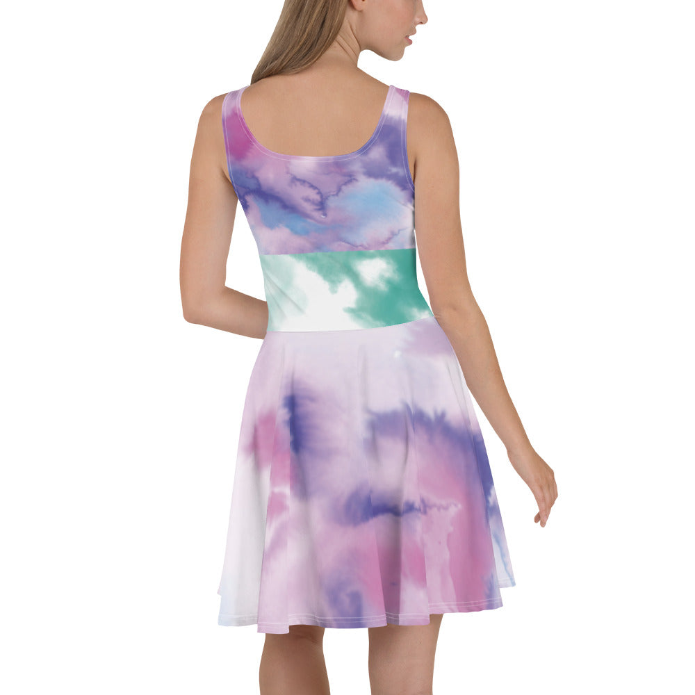 Cloud 9& Purple Haze-Flare Dress