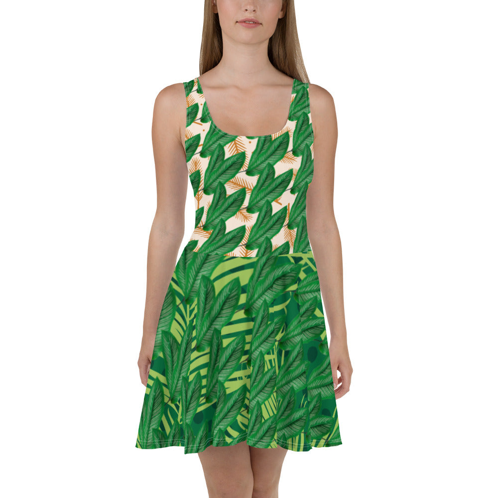 Nature Girl Dress-Leaf Skirt