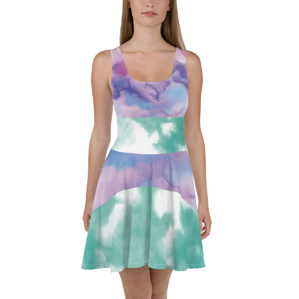 Cloud 9& Purple Haze-Flare Dress