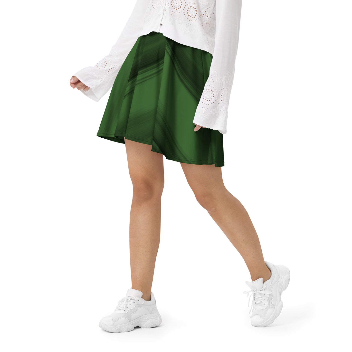 Exotic Green-Flare Skirt