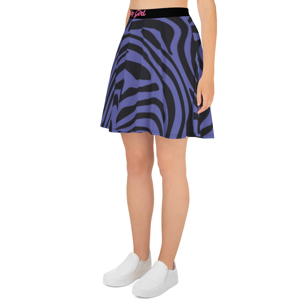 BabyGirl-Retro Flare Skirt(Purple Swirl)