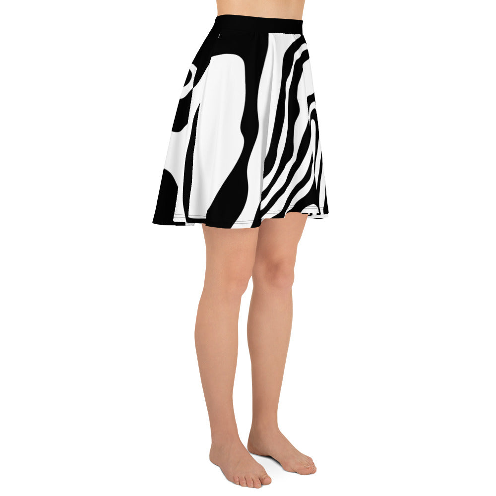 Zebra-Flare Skirt