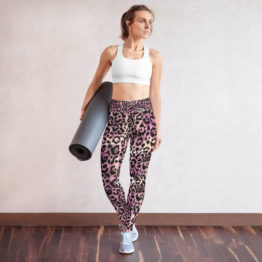 Pink Cheetah-Highwaist Legging