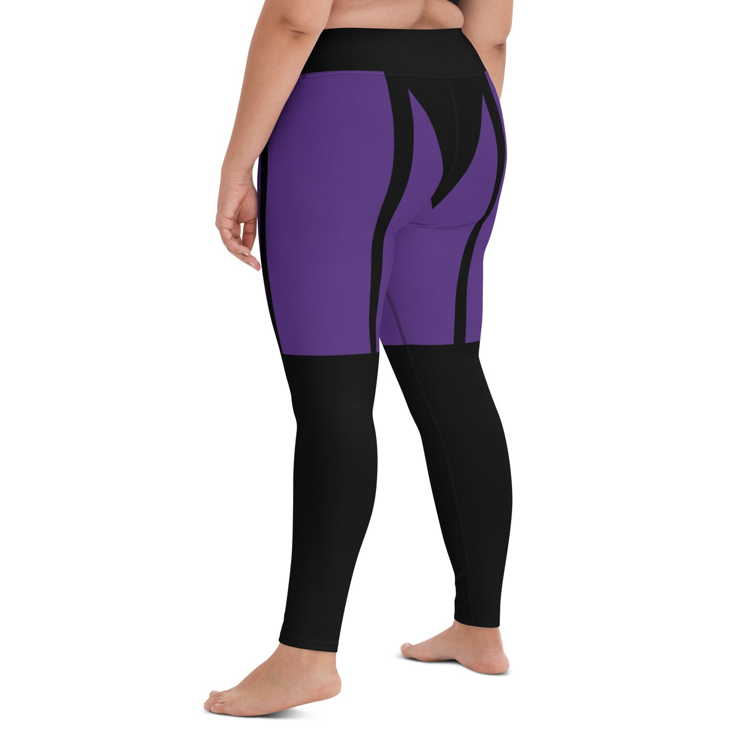 Garter leggings(purple&black)