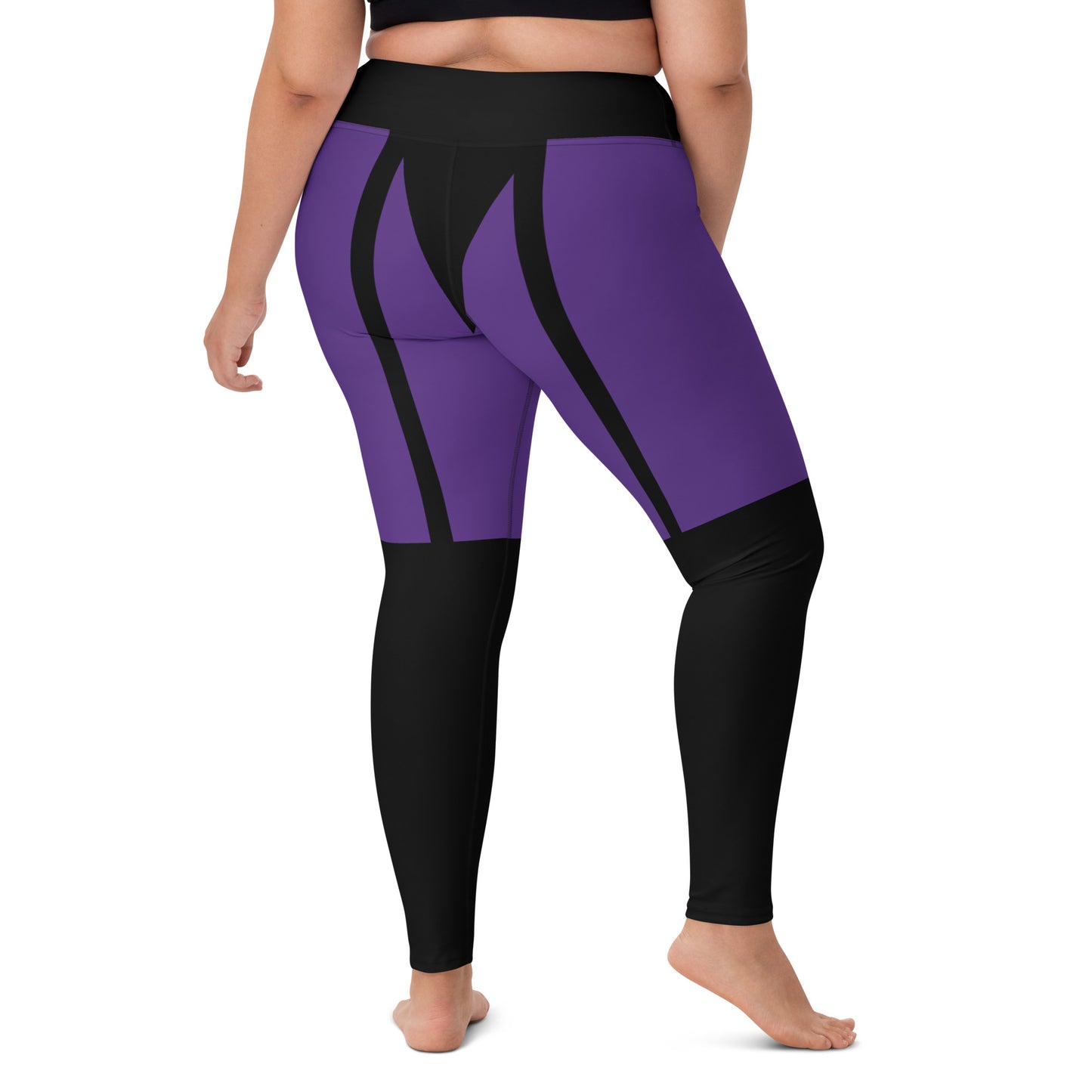 Garter leggings(purple&black)