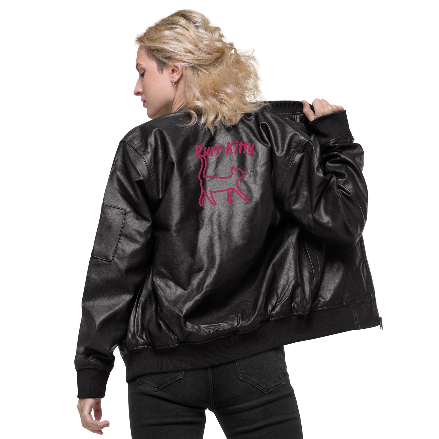Purr Kitty Purr-Leather Jacket