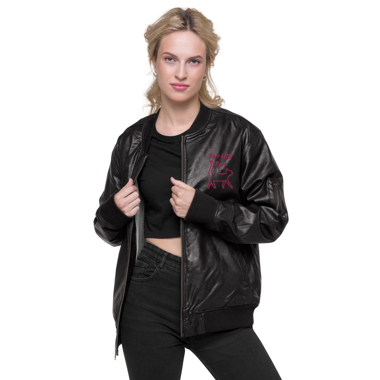 Purr Kitty Purr-Leather Jacket