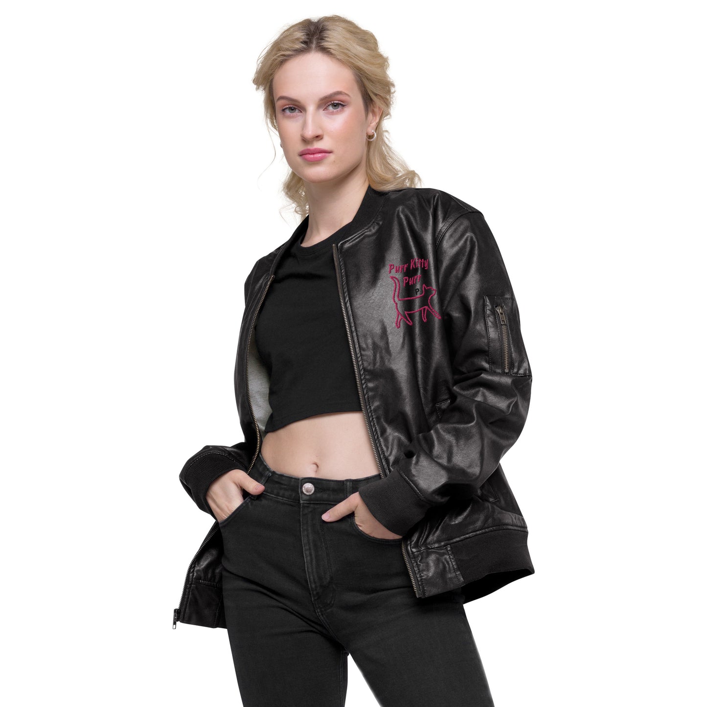 Purr Kitty Purr-Leather Jacket