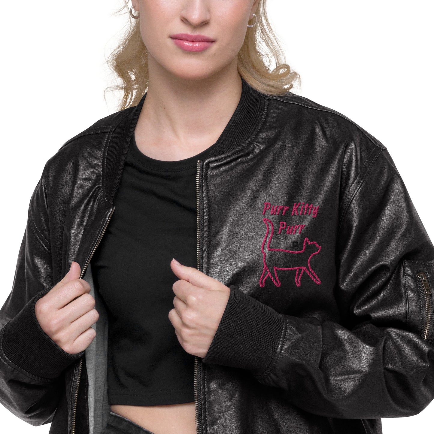 Purr Kitty Purr-Leather Jacket